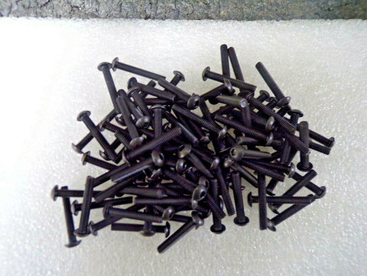 100, Button Metric Socket Cap Screw, M4-0.70,Class 10.9, Black Oxide, 25MM, (184041359743-NBT41)