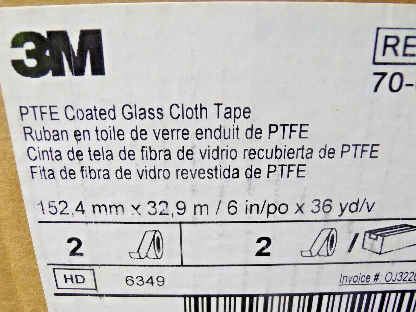 3M 6-36-5451 Cloth Tape, 6 In x 36 yd, 5.6 mil, Brown (184100621925-X05)