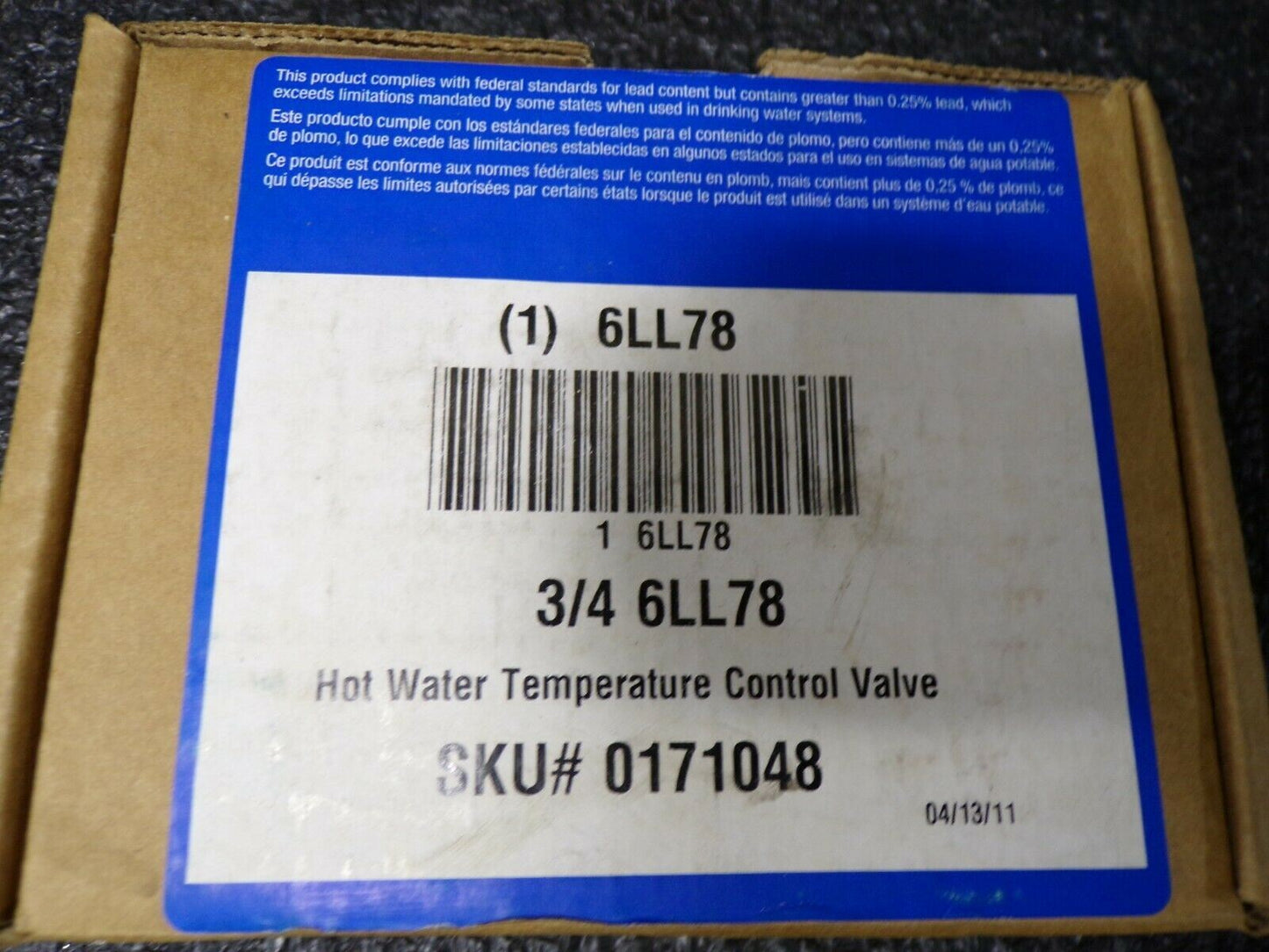 WATTS 3/4 LF 1170-US Mixing Valve Brass 0.5 to 23 gpm (I41E) (184112093771-NBT58)