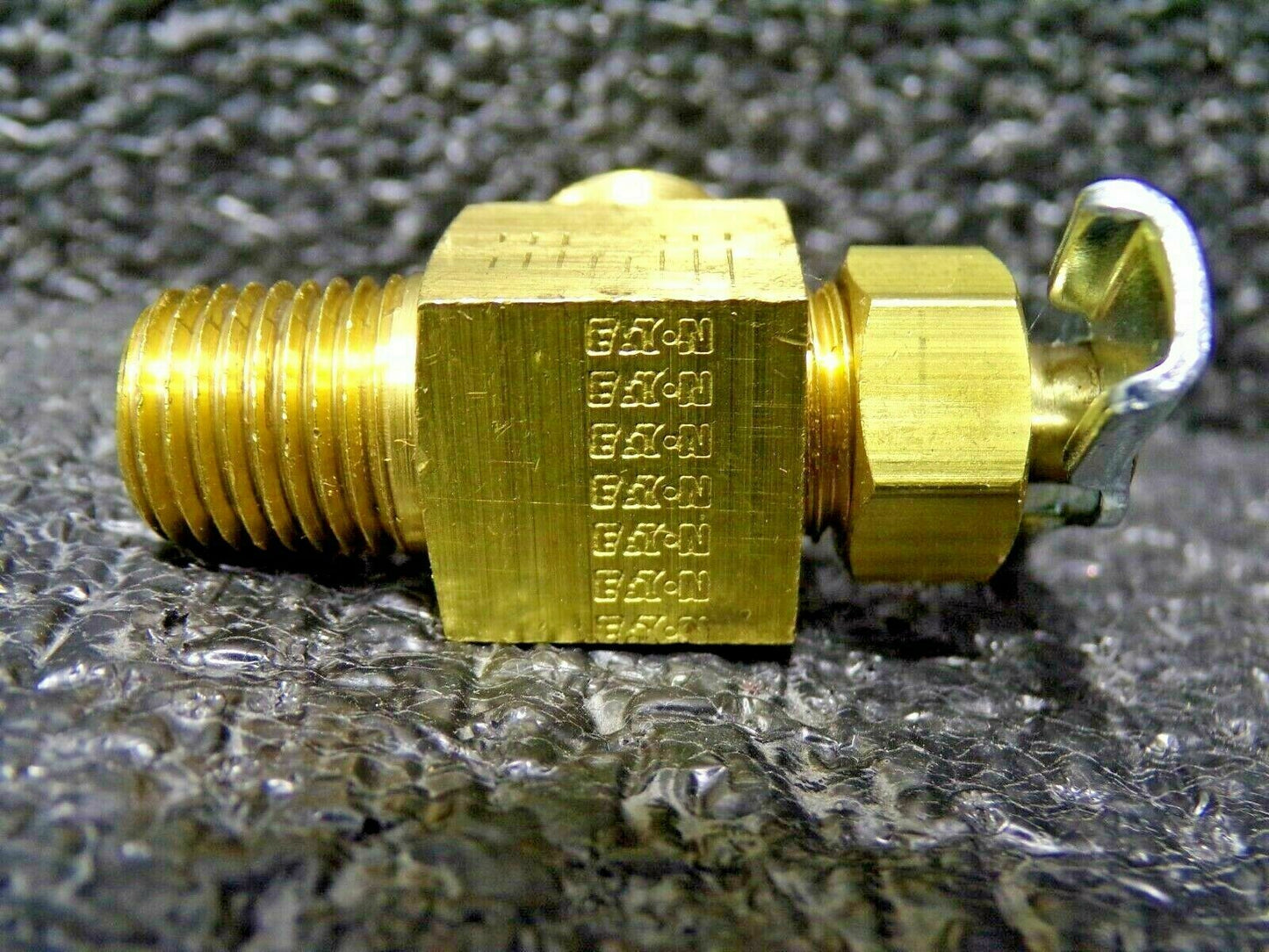 Eaton, 3/8 x 1/4" Pipe, Brass, Flare Angled Instrumentation Needle Valve (184122440840-WTA06)