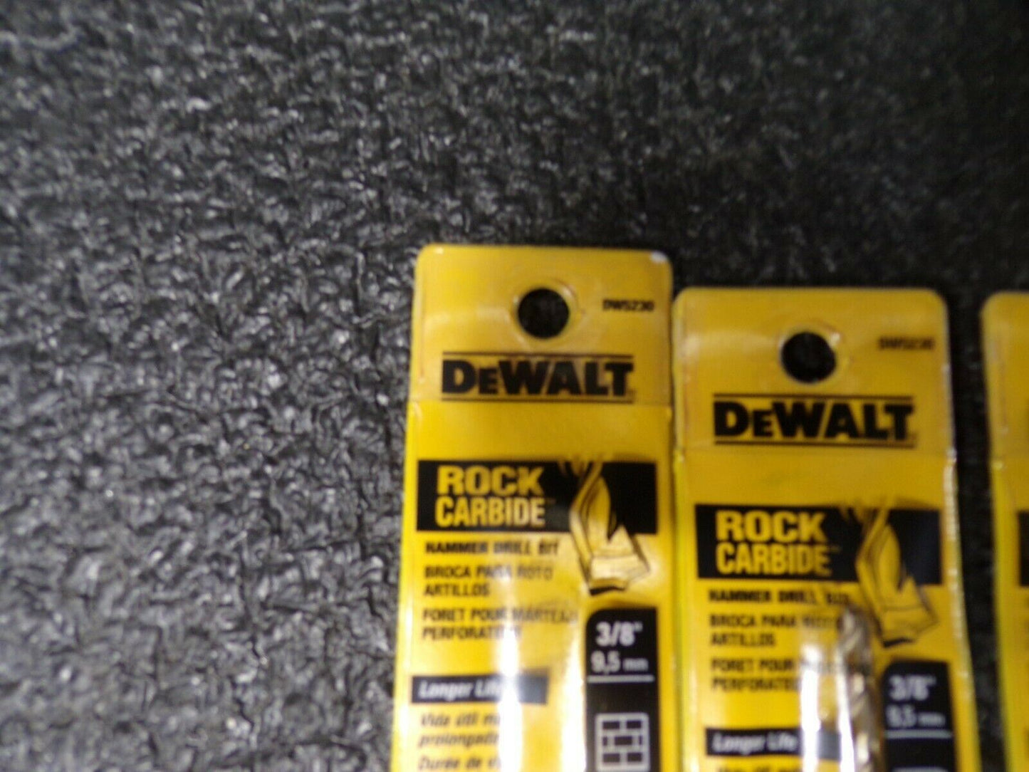 4 PK Dewalt DW5427 Rock Carbide SDS Plus 3/8" x 6" Hammer Drill Bit (184144131397-WTA06)