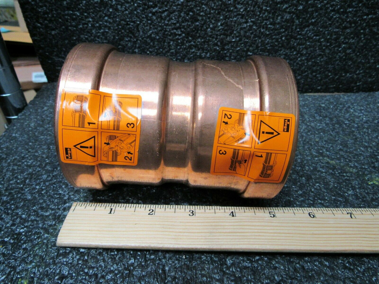 20733 Copper XL Coupling w/stop Press x Press Connection Type 3" x 3" Tube Sz (184153286420-WTA06)