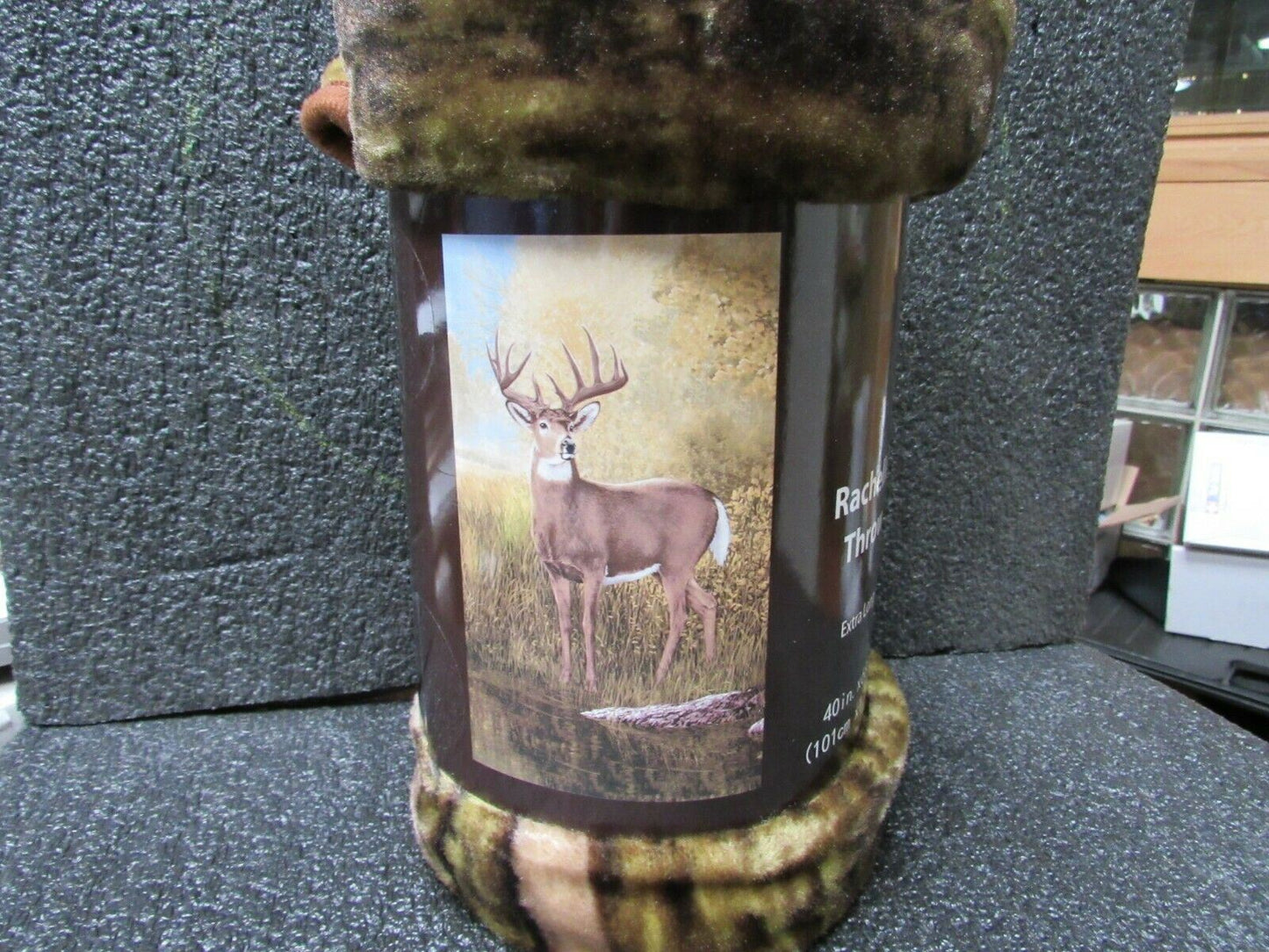 Soft Throw Blanket Deer, Extra Long 40”x 68" Plush, Rachelle (184158345578-WTA06)