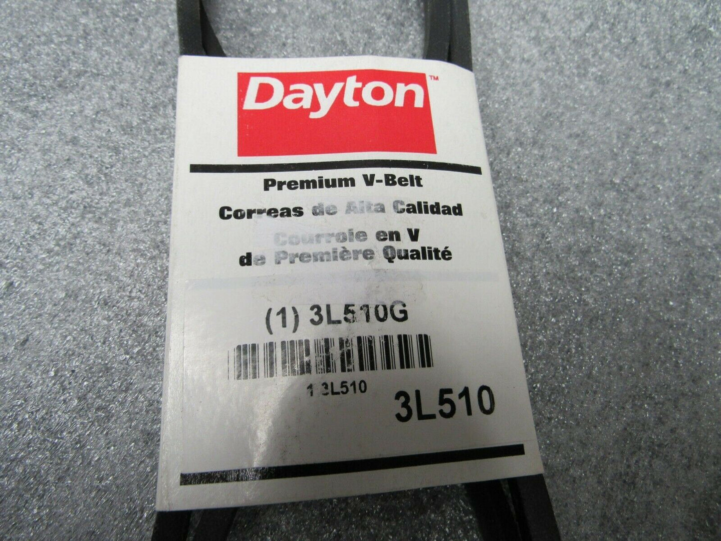 DAYTON 3L510 V-Belt, Outside Length 51" (184158675912-WTA06)