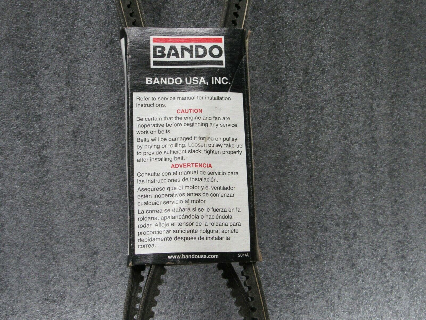 BANDO Cogged Automotive V-Belt, Industry Number HD3665, 66.5" Outside Length (184158702776-WTA06)