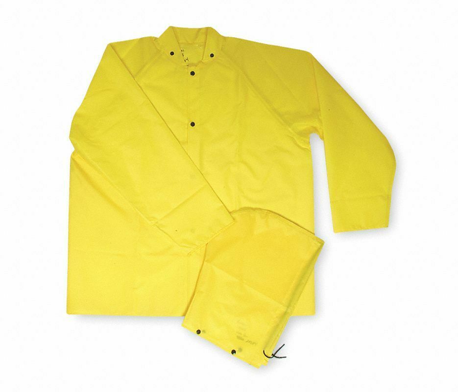 CONDOR 4PCN9 FR Rain Jacket with Detachable Hood, S, Yellow  (184161525077-WTA06)