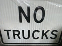 ZING 2420, Traffic Sign, No Trucks, 18 X 24, BK/WHT, 6AHN0, (184180600140-NB11)