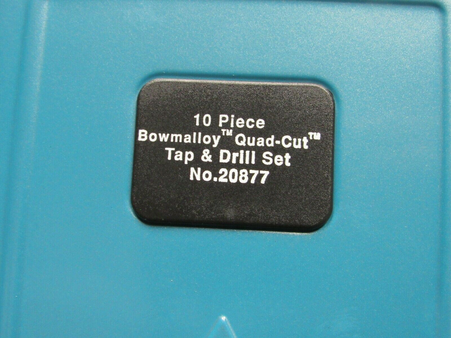 10 piece Bowmalloy Quad Cut Tap & Drill Set No. 20877 (CASE ONLY) (184185381294-WTA07)
