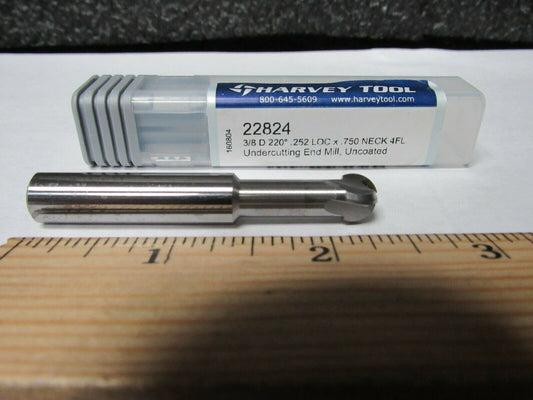 HARVEY TOOL 22824 Undercutting End Mills - 220° (184213660031-BT35)