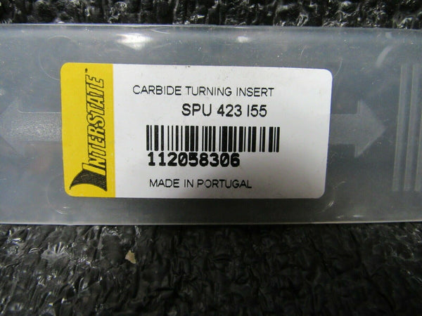 QTY: 10 Interstate Carbide Turning Insert SPU423 I55 Grade, 112058306 (184216068400-BT32)