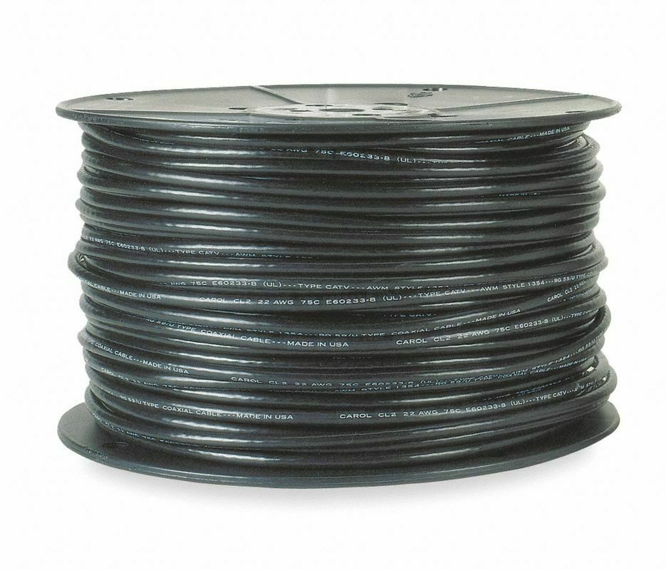 Coaxial Cable, 1000 ft. Length, 18 AWG, C5775.31.01, Black (184216506714-BT31)