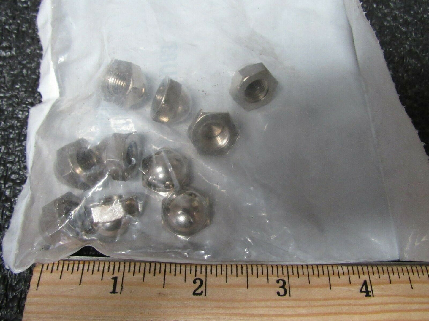 CPB067 3/8"-24 Brass Nickel Plated Finish Acorn Nuts, 10 pk. (184218903638-WTA07)