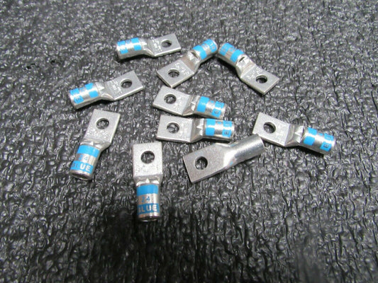 (10) THOMAS & BETTS Compression Lug, 6 Awg, #10 Stud Size, Bl  54134 (184261066754-BT35)