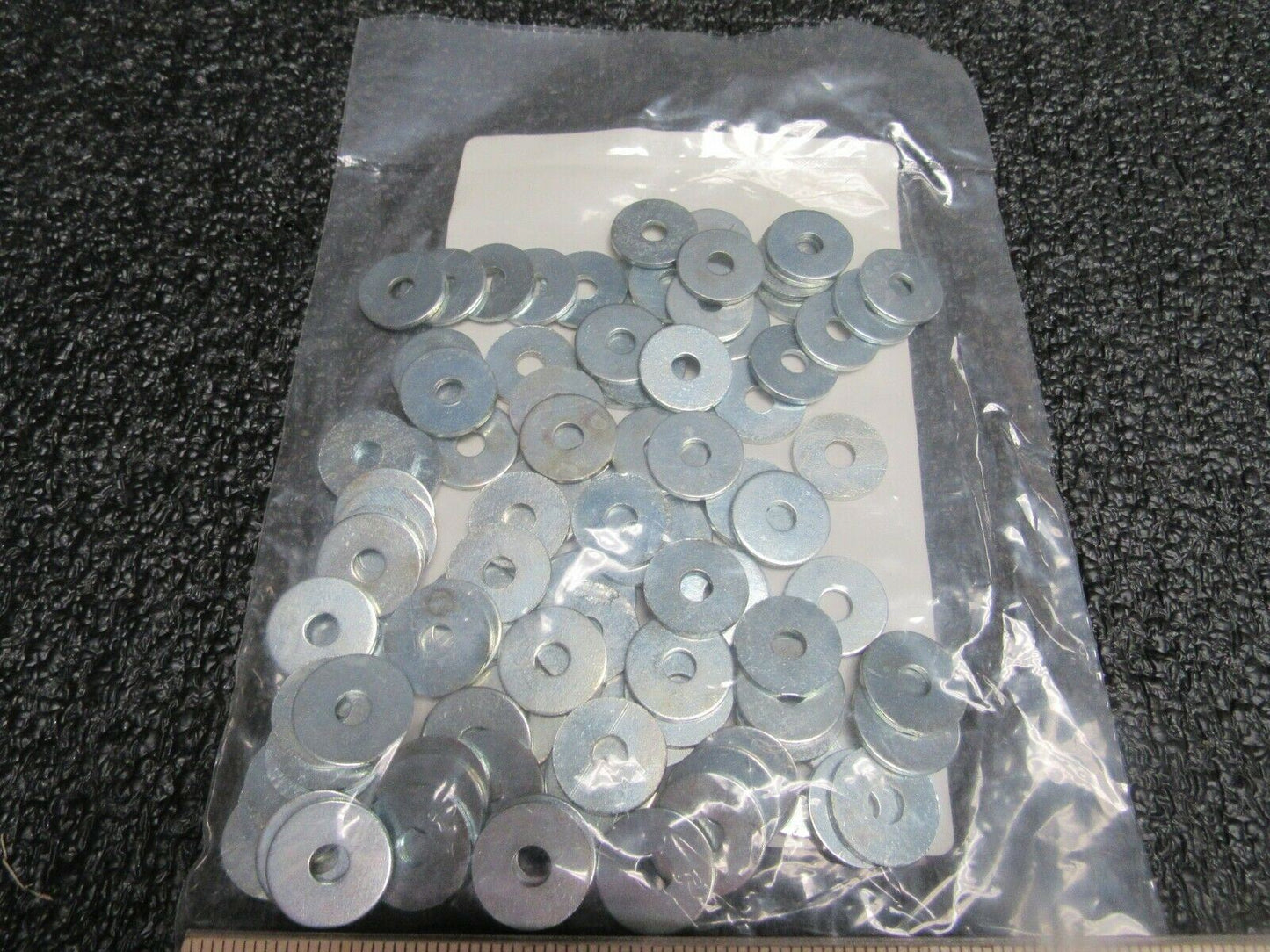 (100)FABORY #10 x 3/4" O.D., Fender Washer, Steel, Low Carbon, Zinc Plated, (184263782487-BT39)