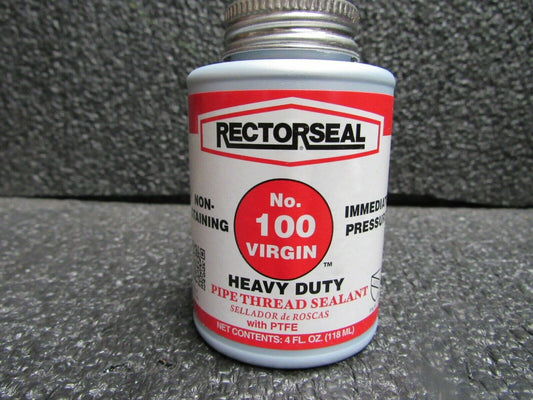 Rectorseal #100 Virgin Pipe Thread Sealant, 4 oz. Model #: 22631, (184283218661-BT41)