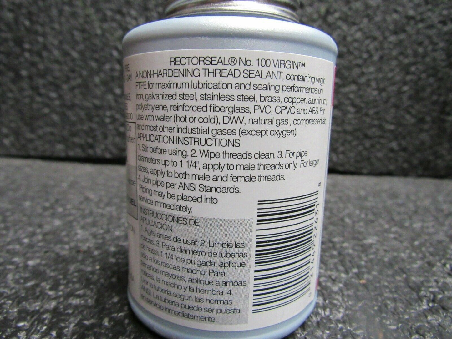 Rectorseal #100 Virgin Pipe Thread Sealant, 4 oz. Model #: 22631, (184283218661-BT41)