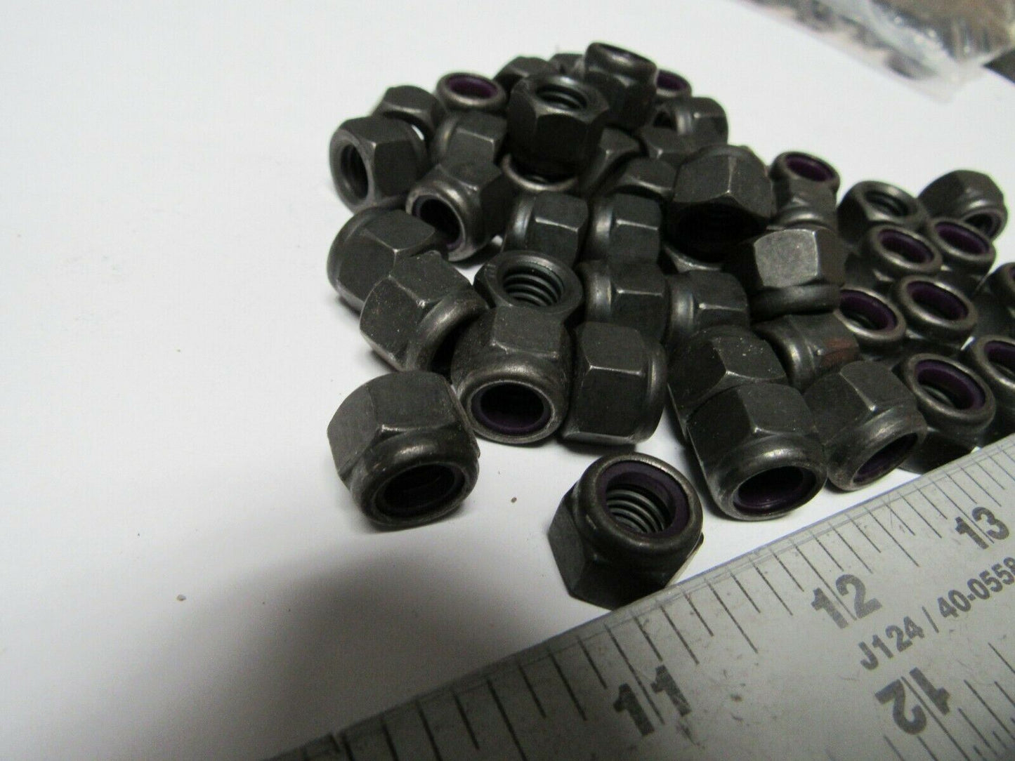 (50) FABORY 3/8"-16 Nylon Insert Lock Nut Black Oxide Finish Grade 8  26LH91 (184289471623-BT47)