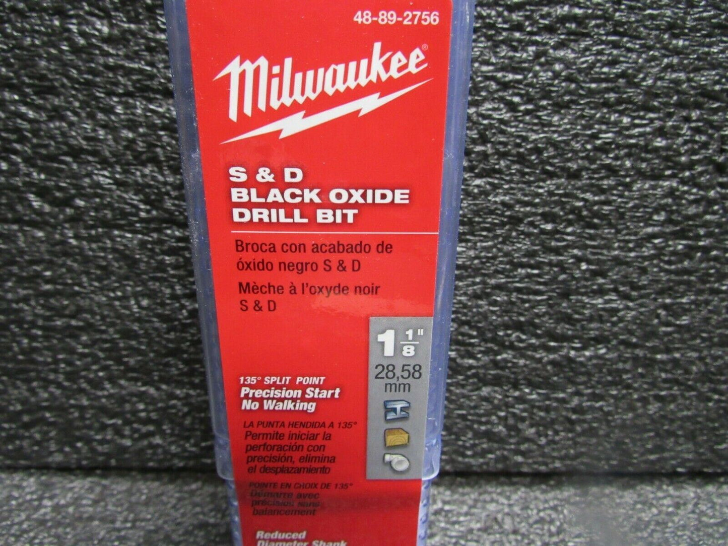 MILWAUKEE 1-1/8" x 6" HD JOBBER DRILL BIT, (184298136820-BT49)