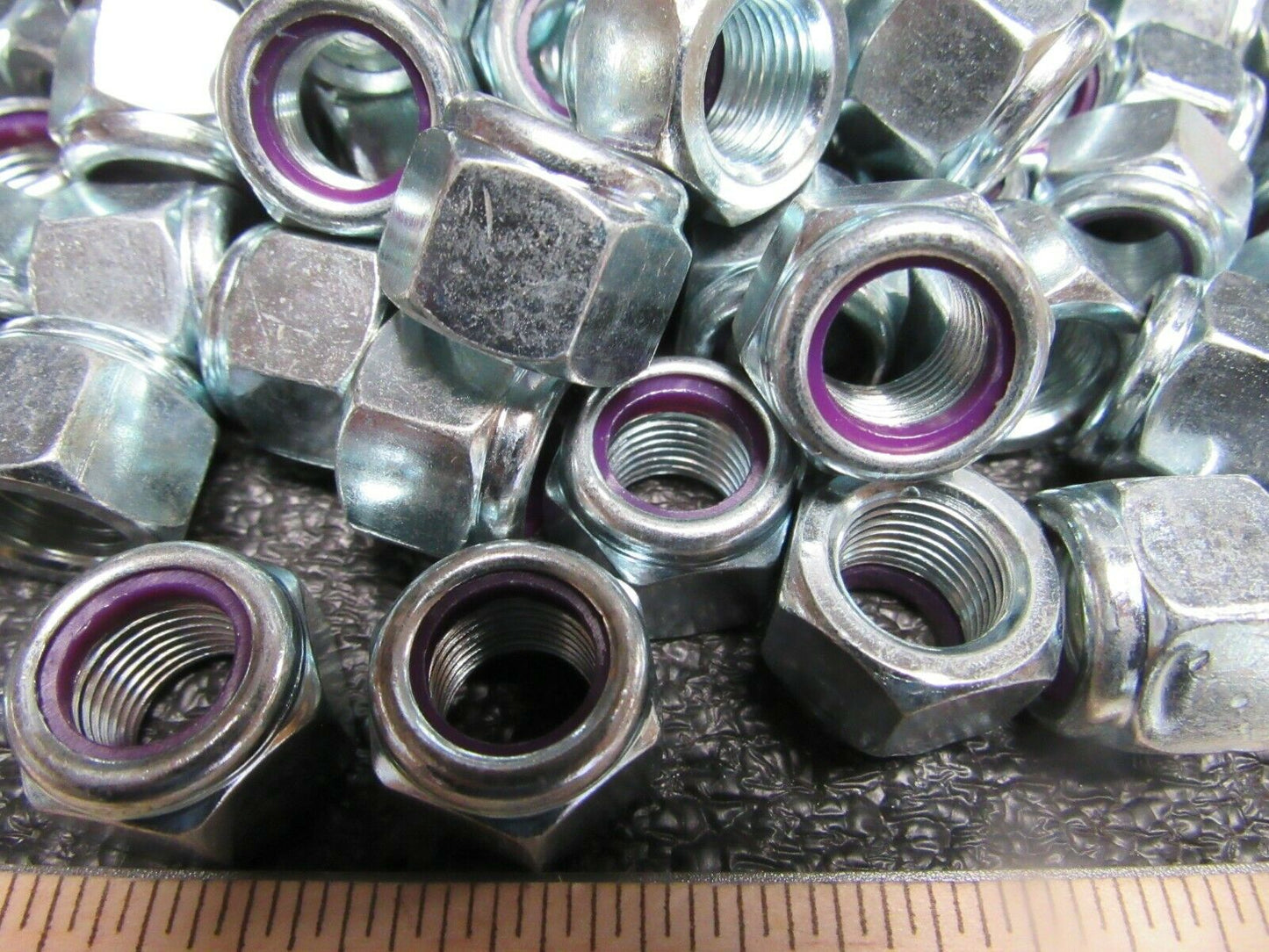 (100) 1/2"-20 Nylon Insert Lock Nut, Zinc, Grade 2 Steel, Right Hand, 1FA44, (184298403796-BT29)