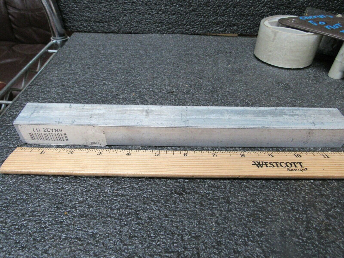 Aluminum Flat Bar Stock, 1.000" Thick x 1-1/4" x 12" Alloy 2024 (184317548544-BT14)