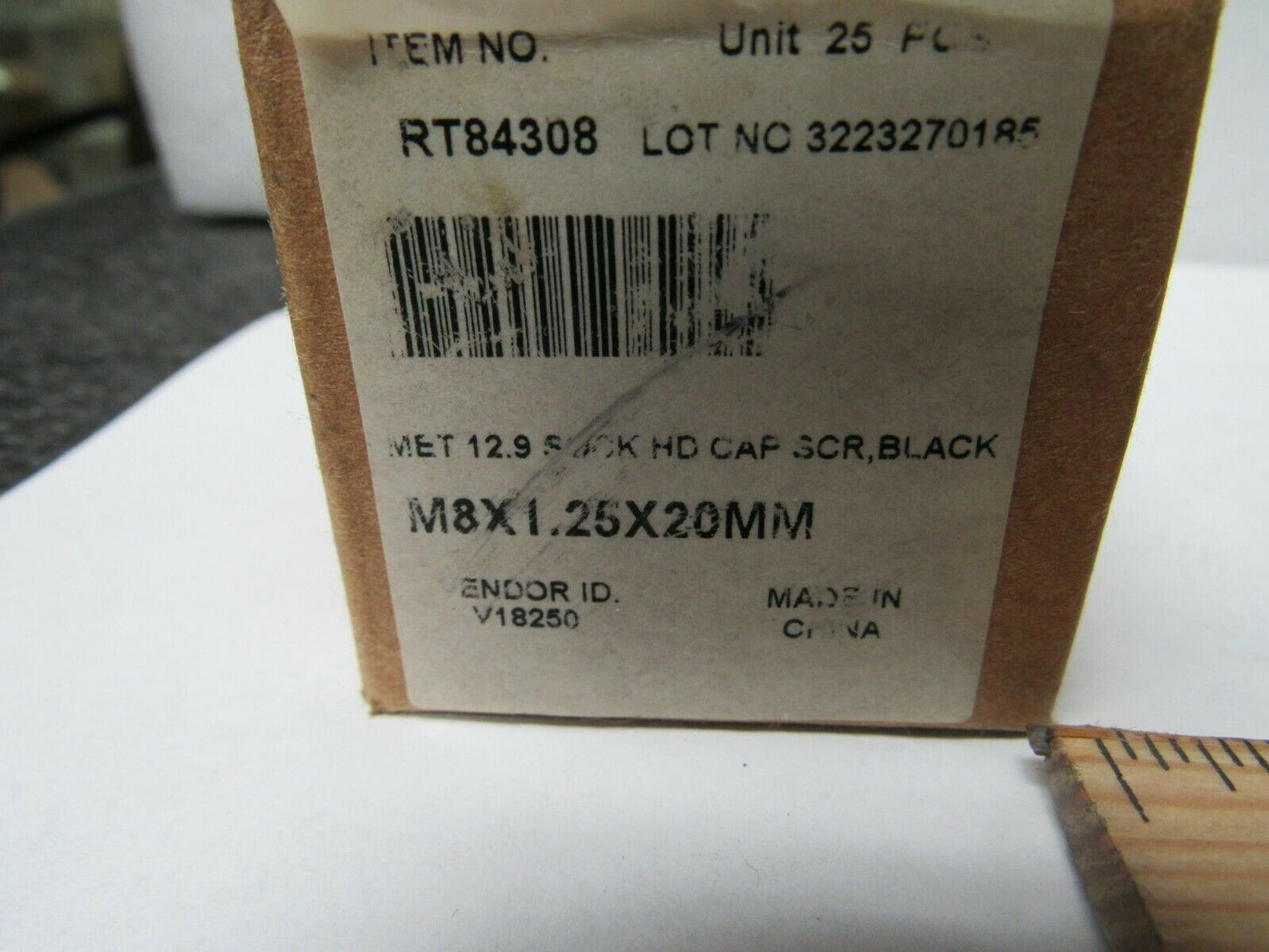 (25) 12.9 SOCKET HEAD CAP SCREW M8-1.25 X 20MM (184318521841-BT17)