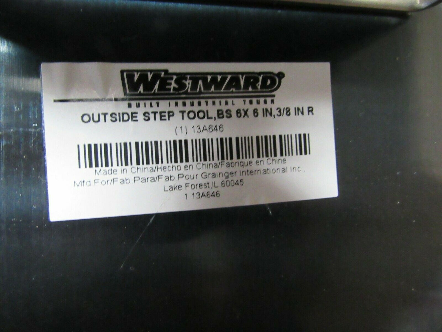 (2pk) WESTWARD Outside Step Tool, 3/8 In Rad, 6x6, 13A646,(184318718554-BT08)