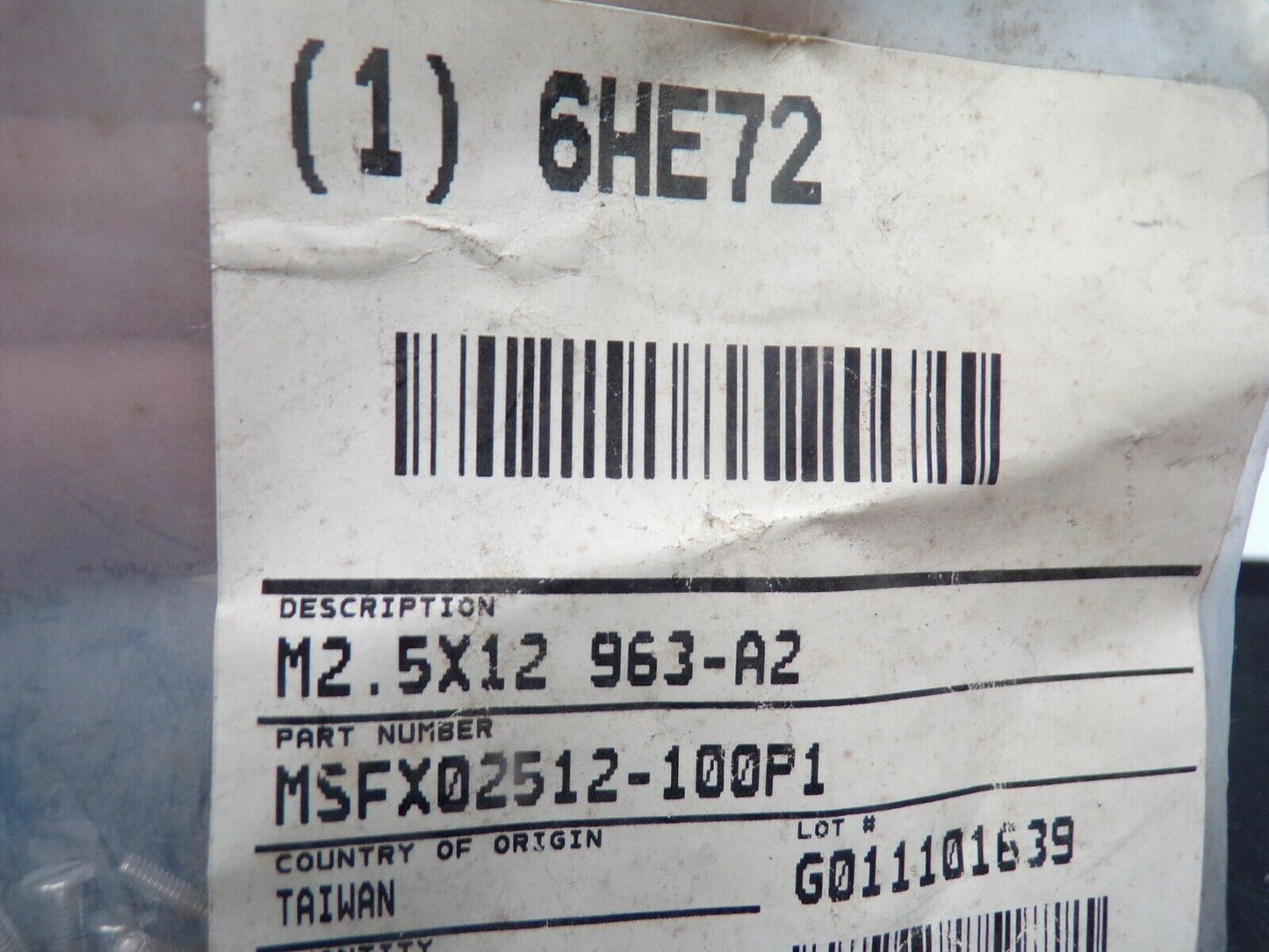 (100) FABORY M2.5-0.45mm Machine Screw Flat Slotted A2 SS Plain 12 mm L 6HE72 (184478874100-BT20(A))