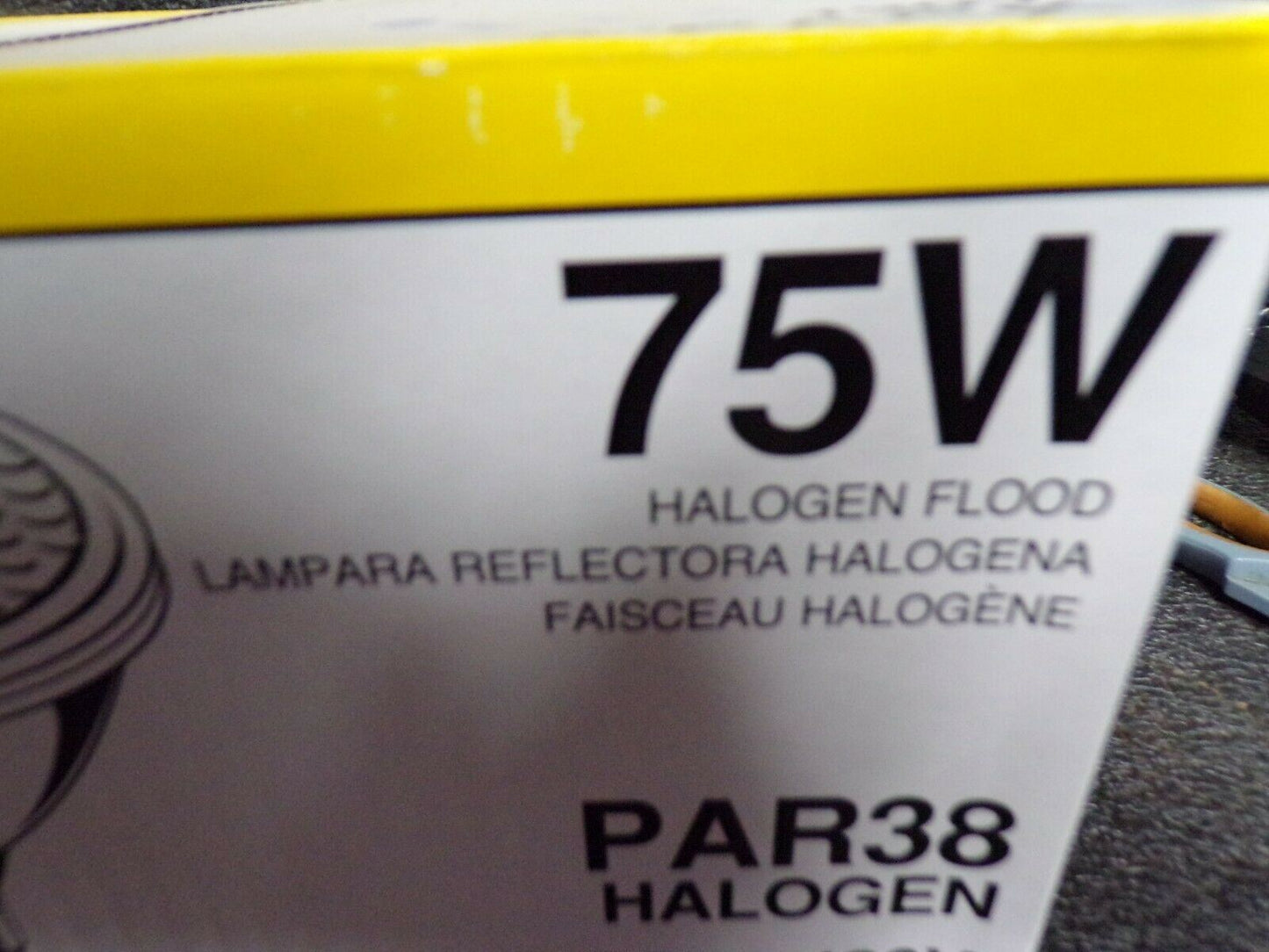 (6) Halogen Lamp, PAR38, Medium Screw (E26), Lumens 1040/780, Watts 75/66, (184505898628-BT58)