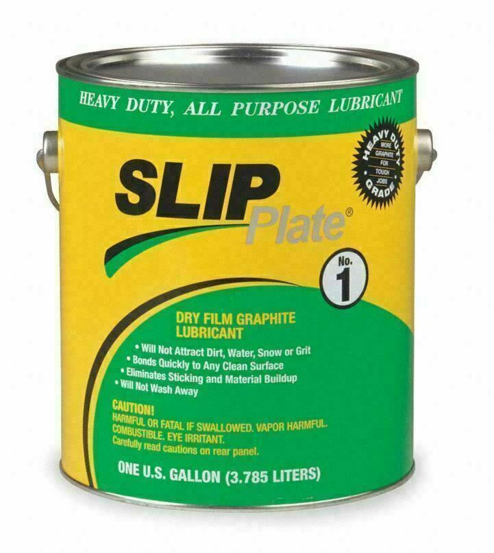 1 Gallon Can of SLIP Plate No.1 -Dry Film Graphite Lubricant Reduce Corrosion (184540676305-K09)