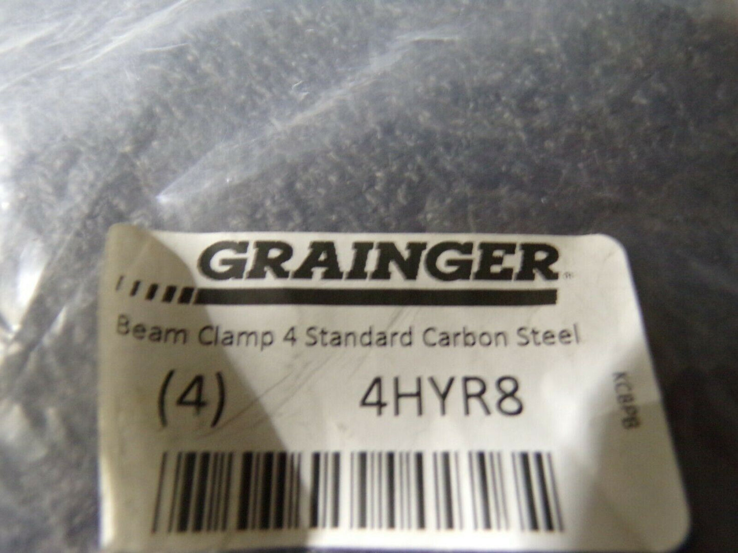 (4) ANVIL 0500315007 Beam Clamp 4",Standard,Carbon Steel,3/8In (184541705127-BT58)