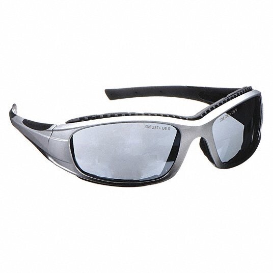 3M 1500 Scratch-Resistant Safety Glasses, Silver Mirror Lens Color (SQ0776461-WT41)