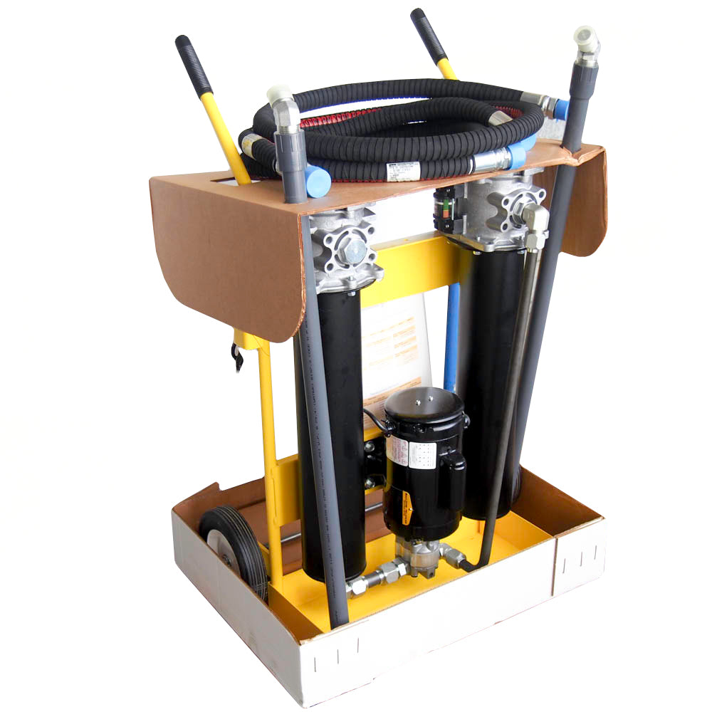 Parker 5MFP240SA10QBVP1I Portable Oil Filter Cart 5 GPM Flow Rate, FREIGHT SHIPPING REQUIRED (CR00751-WH98)