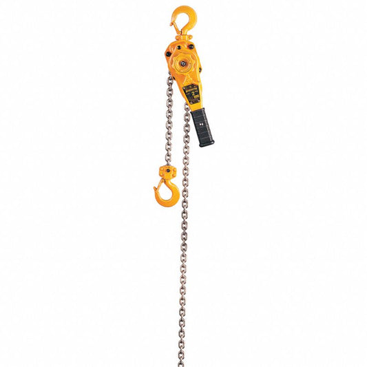 HARRINGTON Lever Chain Hoist, 4,000 lb Load Capacity, 20 ft Hoist Lift, 1 7/16 in Hook Opening (CR00665-WTA17)