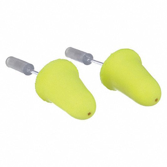 E-A-R Bell Probed Test Ear Plugs, 0 dB Noise Reduction Rating NRR, Uncorded, M, Yellow, PK 10 (SQ6448503-WT02)