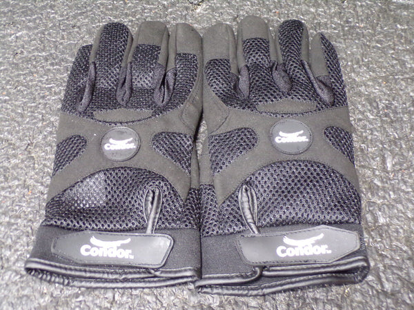 Condor Anti-Vibration Gloves, Synthetic Suede Leather Palm Material, Black, XL, 1 pr, 4HDK4 (SQ4237345WT04)