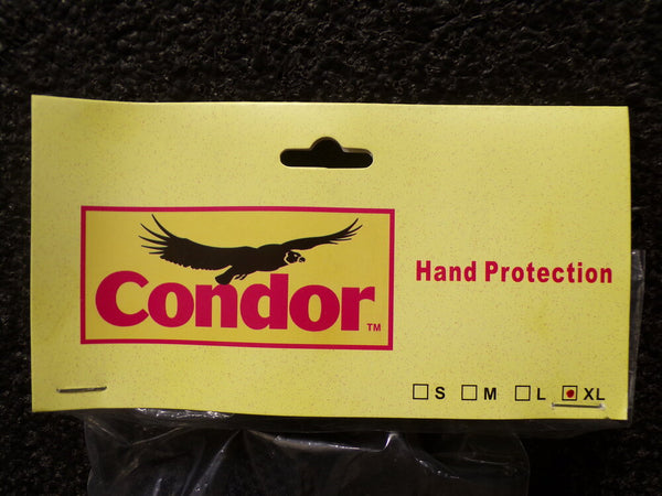 Condor Anti-Vibration Gloves, Synthetic Suede Leather Palm Material, Black, XL, 1 pr, 4HDK4 (SQ4237345WT04)