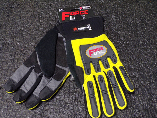 MCR SAFETY Glove, Multi-Task, 2XL, Hi-Visibility Yellow/Black, 25D639 (SQ9298973-WT05)