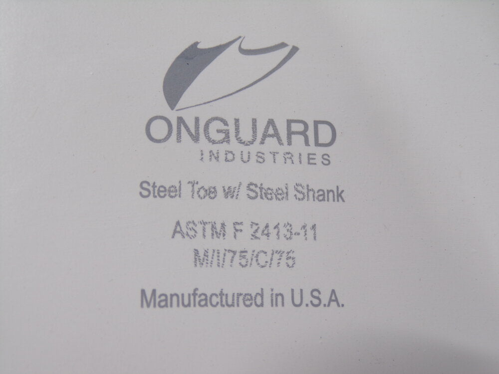 Onguard Rubber Boot, Men's 11, Knee, Steel Toe, PVC, White, 810121133 (SQ4186293-WT24)