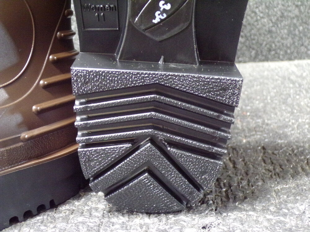 Onguard Rubber Boot, Men's, 9, Knee, Steel Toe Type, PVC, Steel, Brown, Black (SQ1184935-WT21)