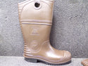 Onguard Rubber Boot, Men's, 9, Knee, Steel Toe Type, PVC, Steel, Brown, Black (SQ1184935WT21)