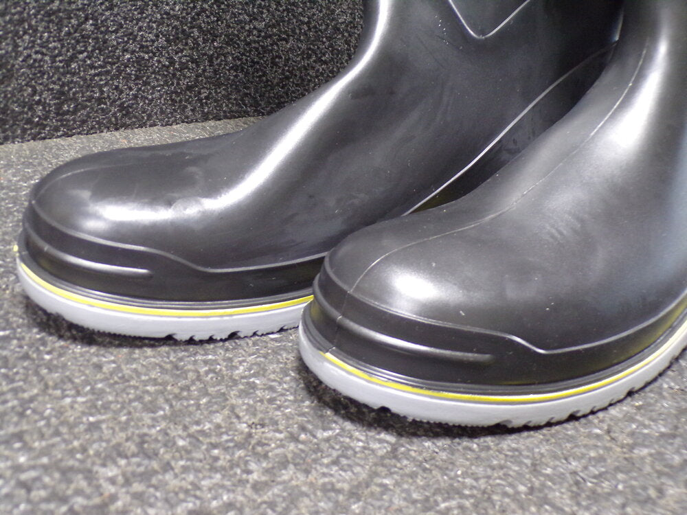 Onguard Rubber Boot, Men's, 14, Knee, Plain Toe Type, Polyblend PVC with Nitrile, Black (SQ6839307-WT23)