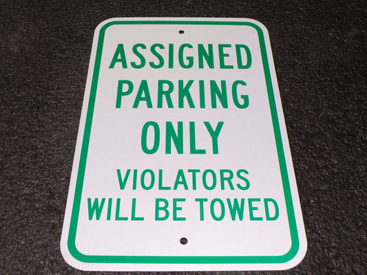 BRADY Parking Sign, 18"H, 12"W, Aluminum (SQ9092986-WT43)