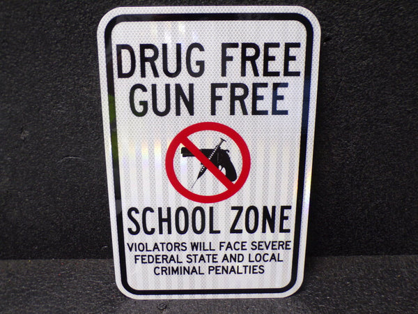 ZING School Zone Sign, Aluminum, 18