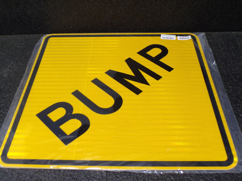 ZING Traffic Sign, Bump, Aluminum, 24" Height, 24" Width (SQ0647047-WT47)
