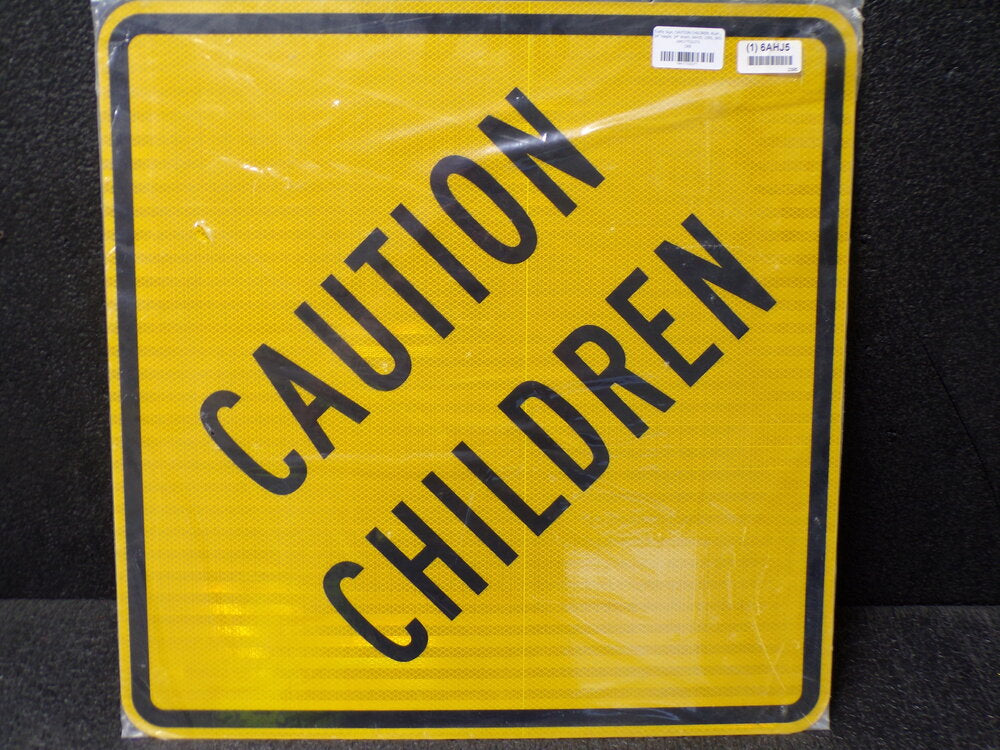 ZING Traffic Sign, Caution Children, Aluminum, 24" Height, 24" Width (SQ9416671-WT45)