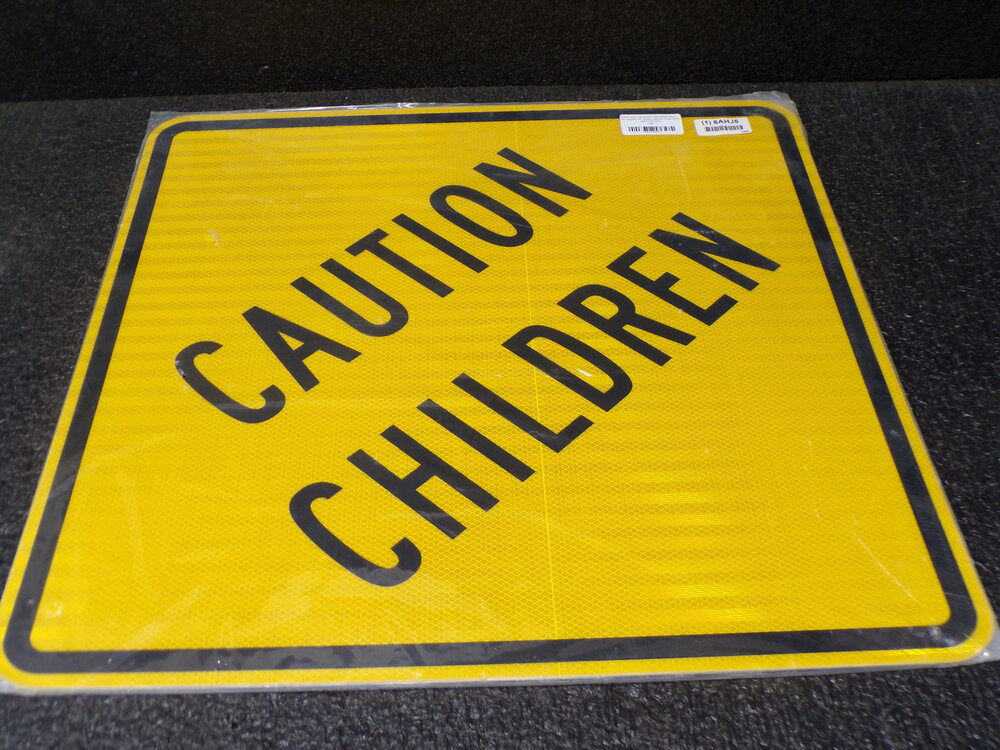 ZING Traffic Sign, Caution Children, Aluminum, 24" Height, 24" Width (SQ9416671-WT45)