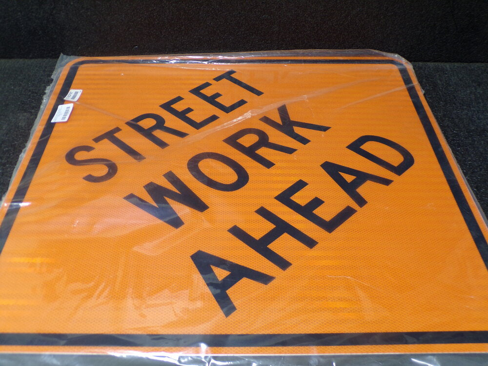 ZING Traffic Sign, Street Work Ahead, Aluminum, 30" Height, 30" Width (SQ2772699-WT53)