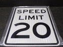 ZING Traffic Sign, Speed Limit 20, Aluminum, 24