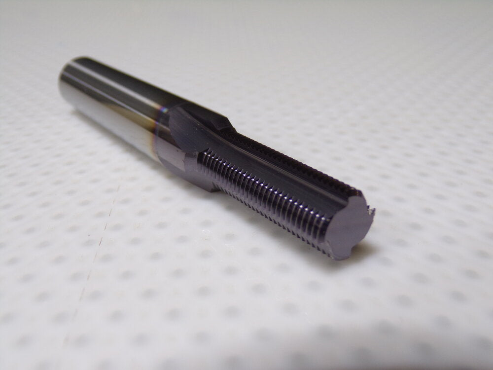 SCIENTIFIC CUTTING TOOLS, M12 x 1.00, 4 Flute, Straight, Thread Mill, Metric, Carbide, TM12-1MM-A (SQ0381751-WT08)