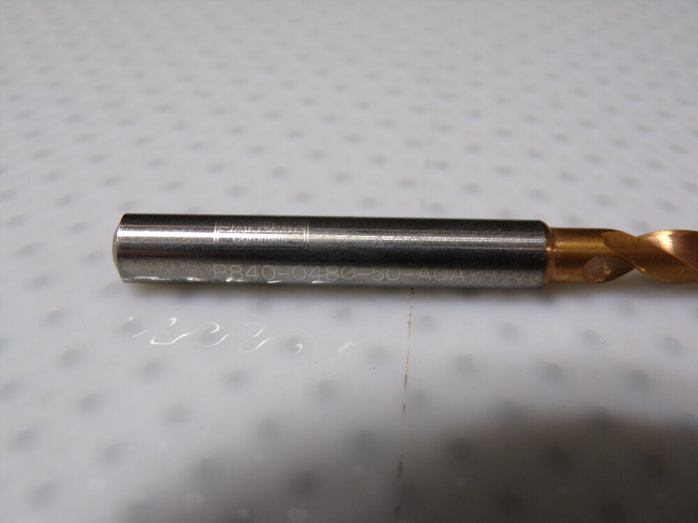 SANDVIK Carbide Drill, 4.8mm, R840-0480-50-A0A 1220 (SQ7832212-WT14)